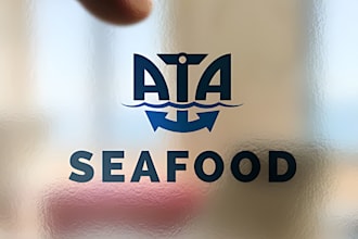 create a seafood and restaurant logo for your street food business