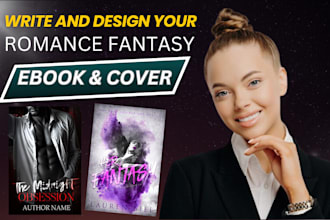 design fantasy romance ebook cover, erotic romance ebook, canva ebook for kindle