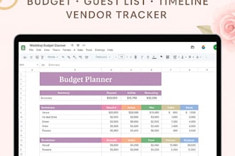 wedding planner spreadsheet wedding budget planner wedding google sheet tracker