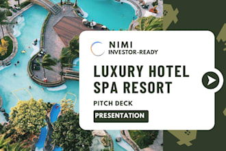 design investor ready uae dubai luxury desert spa resort pitch deck presentation