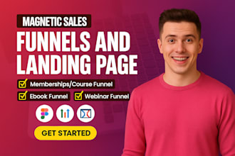 build a high converting gohighlevel landing page, sales funnel, or ghl website