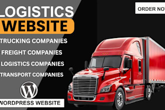 create logistics website, trucking, towing, freight broker, cargo moving website