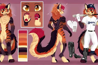 draw custom furry art, reference sheets and nsfw furry commissions