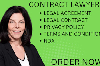 write legal contract, terms and condition, ndas and more