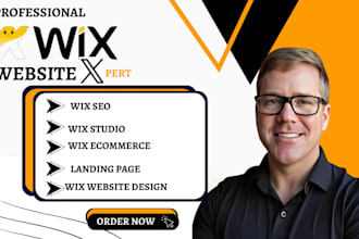 design wix website design or wix redesign , wix landing page  wix studio website
