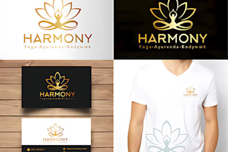 do beautiful spa, massage, esthetics, meditation and yoga logo design