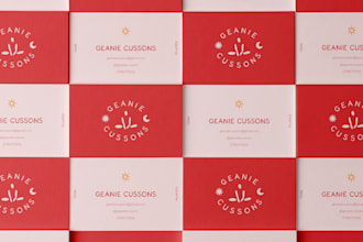 design your brand identity including logo and a custom repeat pattern