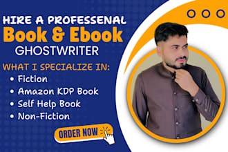 write fiction and nonfiction books for you as a ghostwriter