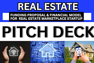 do fundraising and financial model for a british real estate marketplace setup