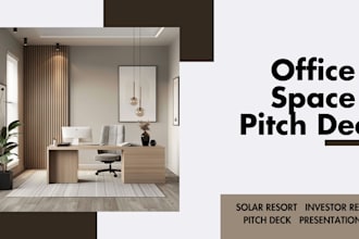 design investor ready USA UK asia eu  commercial office space pitch deck ppt
