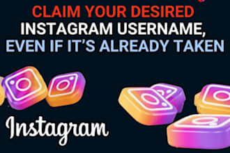 perfectly claim inactive username for twitter, instagram tested and trust