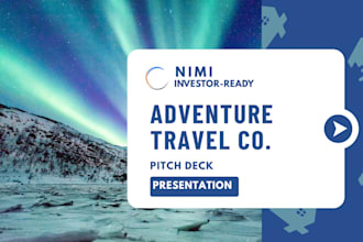 design investor ready northern lights travel company pitch deck presentation