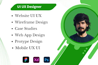 app design, mobile UI UX design, figma UI UX design for website