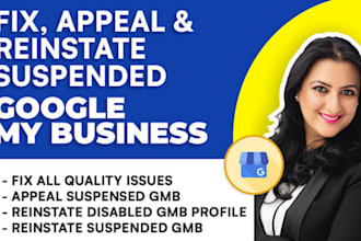 fix appeal and reinstate suspended gmb profile google my business suspension