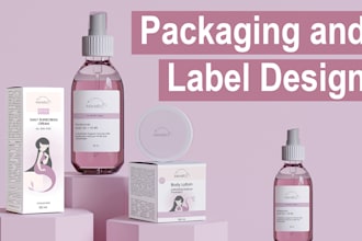 do packaging design and supplement label design for your product