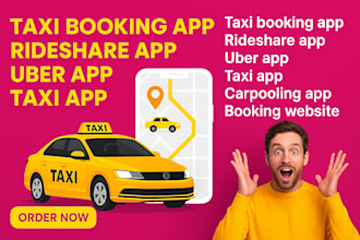 taxi booking app rideshare app uber app taxi app carpooling app booking website