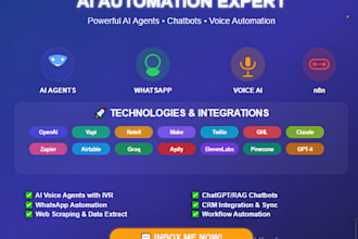 setup n8n ai agent,ai voice agent whatsap chatbot, ghl chatbot vapi retell make