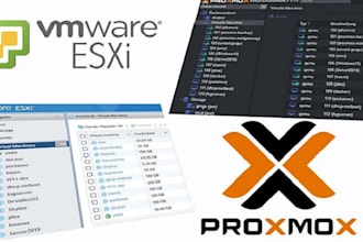 help you in vmware, esxi, vcenter, nsx, vsan, veeam backup, hyper v and proxmox