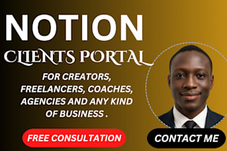 build a client portal, CRM, sop system, sales tracker with notion for business