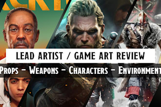 provide professional 3d game asset review for your PC game