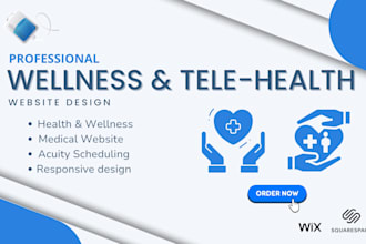 design wellness website, therapy website, responsive wellness site, telehealth