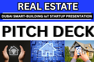 do investor ready pitch deck presentation for dubai smart building iot startup