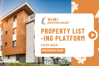 investor ready USA online property listing platform pitch deck presentation