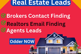 do real estate lead generation, brokers contact finding, realtor email finding
