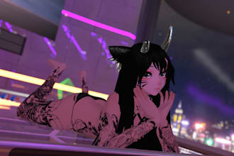 upload 3d nsfw furry vrc avatar vr game vrchat unity furry edit and add toggles