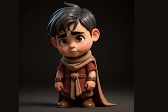 sculpt 3d character 3d model 3d game toy character modeling for 3d printing