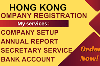 register your hk or bvi company and assist w bank act setup