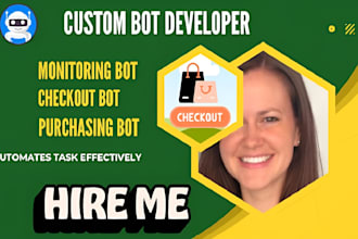 builds auto checkout auto purchase bot restock bot monitor bot buying bot