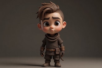 design 3d toy 3d model action figure game character 3d design for 3d printing