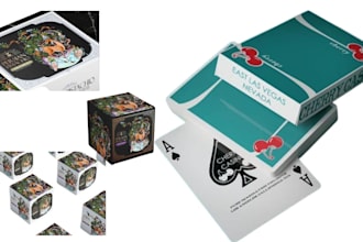 design custom playing cards drinking card game poker tarot board game box design