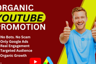 do fast organic youtube video or channel promotion for monetization