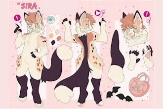fursona ref sheet furry reference sheet anthro ref sheet furry ref sheet nsfw oc