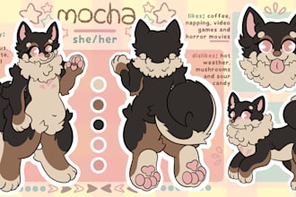 fursona ref sheet furry reference sheet anthro ref sheet furry ref sheet nsfw oc