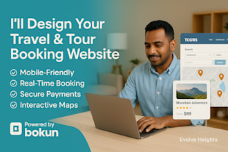 design travel agency website tour website hotel booking ota listing with bokun
