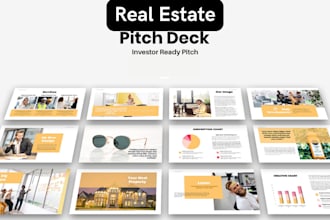 write a compelling investor ready real estate green logistics pitch deck
