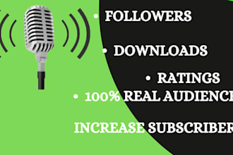 do spotify podcast promotion, get 500k organic podcast streamers, apple podcast