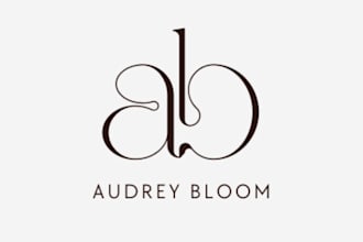 craft a unique minimalist monogram or initial logo design