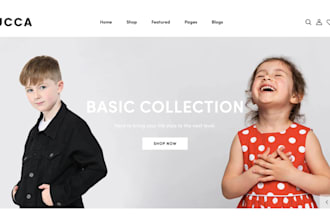 create kids clothing shopify store, baby clothing website, kids clothing store