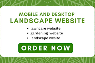 landscape website lawncare website gardening website hardscaping website
