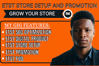 setup etsy shop etsy digital product etsy seo and etsy promotion print on demand
