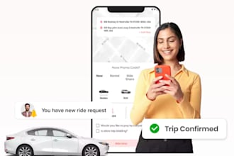 develop a taxi booking app, booking app and uber app