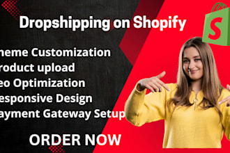 build high converting shopify dropshipping store with winning products