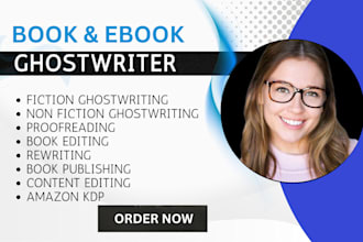 be your ghost book writer for unique stories with extraordinary plots