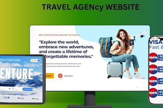 design a responsive travel agency website using wordpress