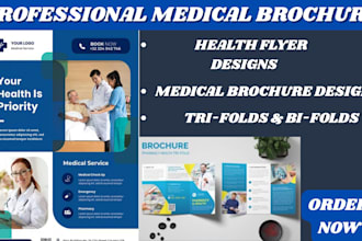 medical brochure, catalogue, healthcare flyer wellness pamphlet design