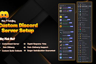 create a professional discord server within 12 hours